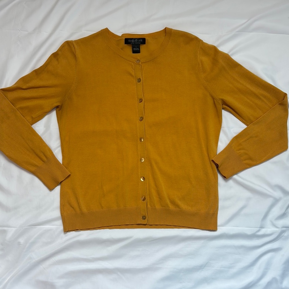 J. Crew Golden Button-Up Cardigan